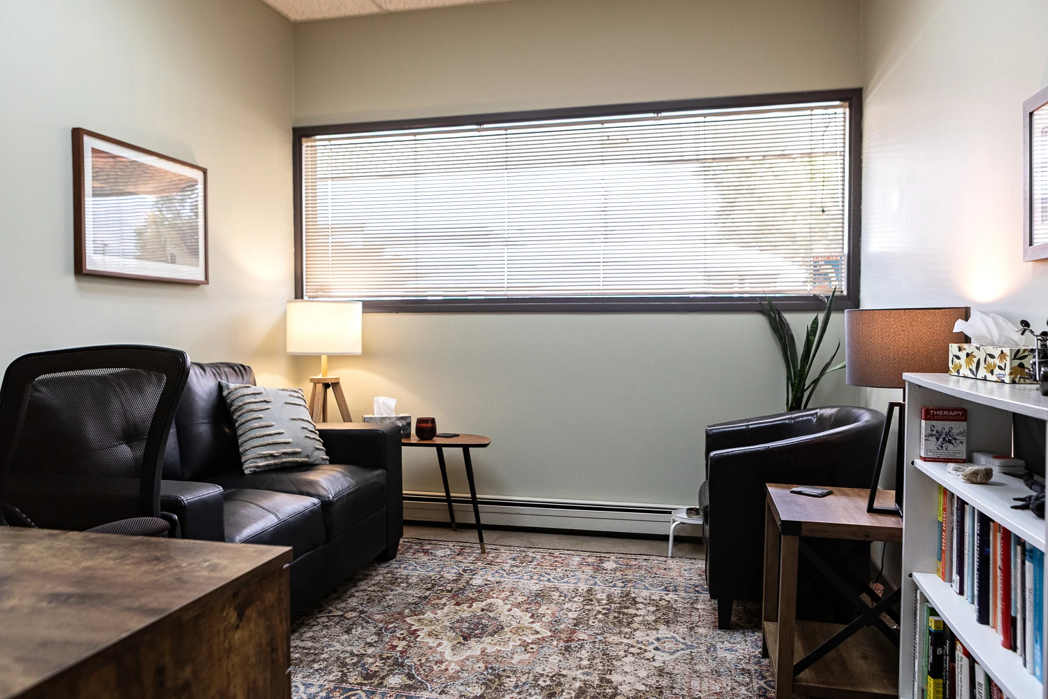 Inside the Tansem Psychology office in Leduc, Alberta
