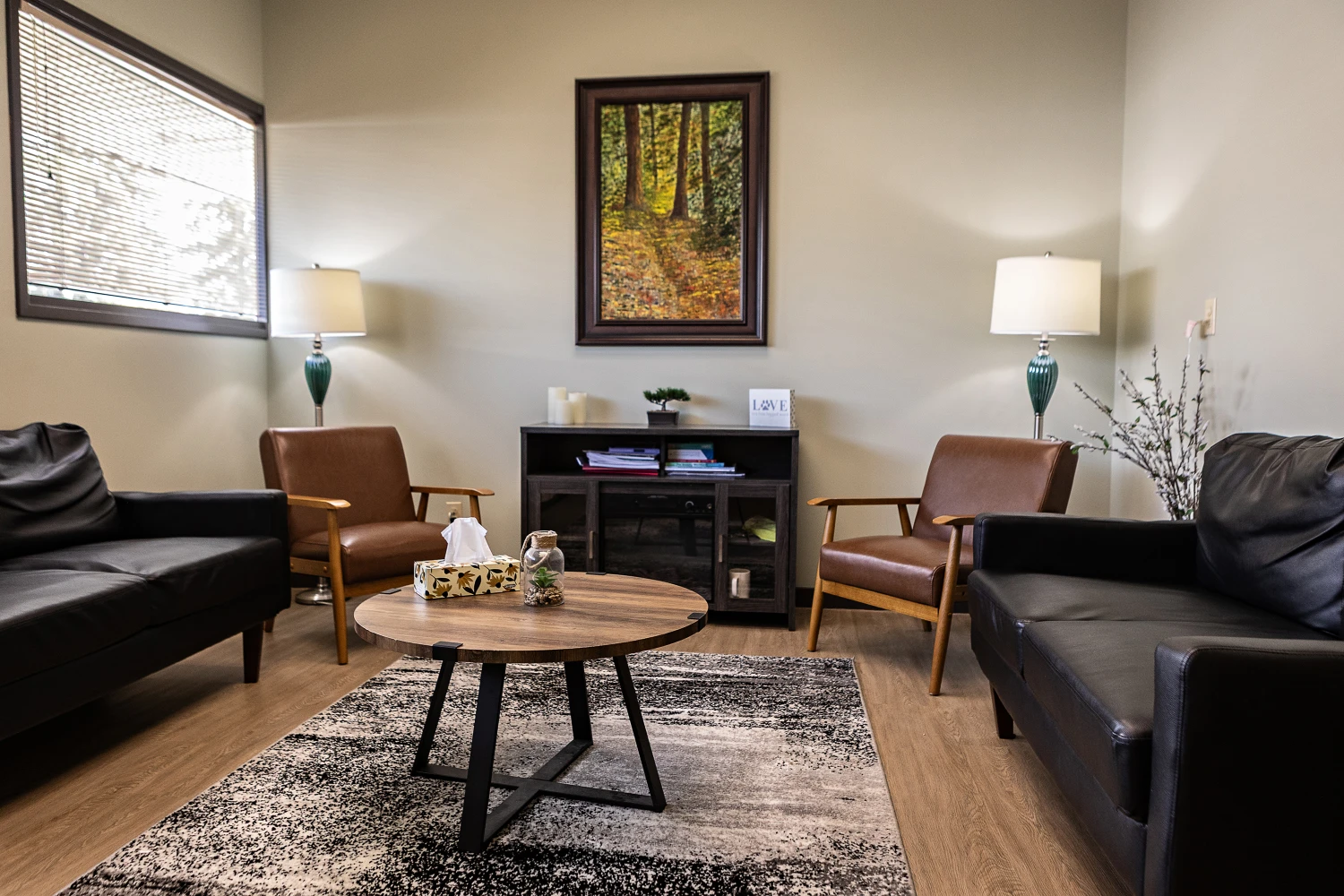 Inside the Tansem Psychology office in Leduc, Alberta
